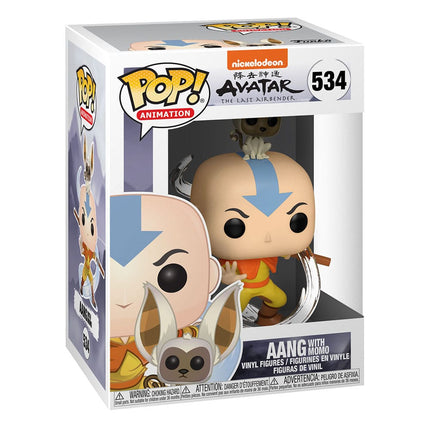 Aang w/ Momo Avatar The Last Airbender POP! Animation Vinyl Figure 9 cm - 534