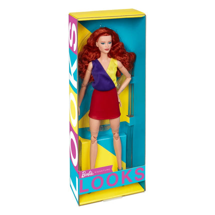 Barbie Signature Barbie Looks Doll Model #13 Red Hair, Red Skirt